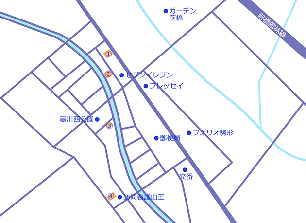 山王町周辺地図