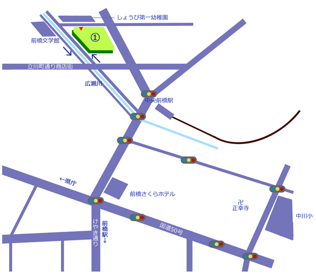 中心市街地地図